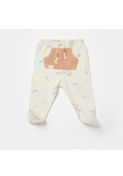 Biorganic Teach Me Patikli Pantolon Kiremit- Mint Yeşil Kiremit - Mint Yeşili