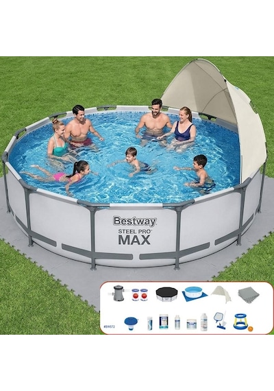 Bestway Prefabrik Gölgelikli Full Havuz Seti 366 Cm X 76 Cm Bw572 56416