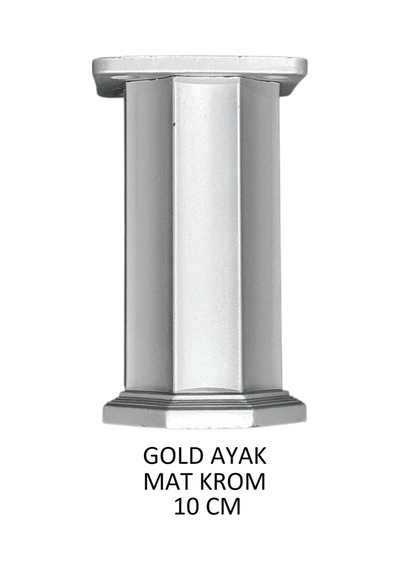 Gold Ayak 10cm Vidalar Dahil Mat Krom Mat Krom