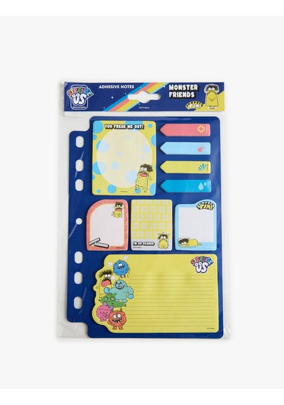 Koton Baskılı Yapışkanlı Not Kağıdı Seti Multıcolor 7wak70352aa