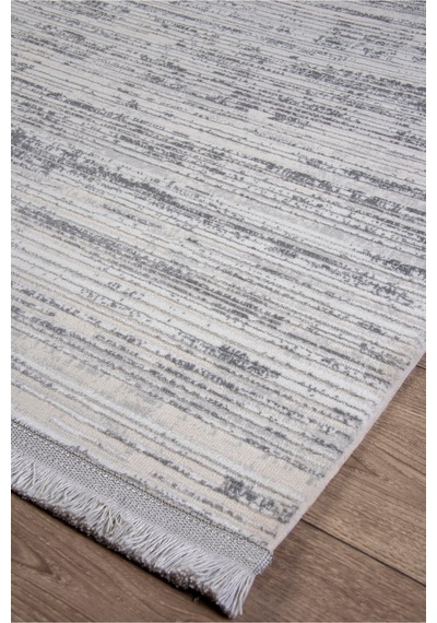 Gri Bohem Stil Premium Halı Toz Tutmaz Saçaklı Makinede Yıkanabilir