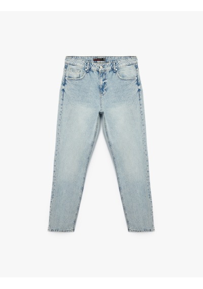 Koton Normal Bel Pamuklu Vintage Straight Fit Jean Pantolon Petrol 6wam40018ıd PETROL Koton Normal Bel Pamuklu Vintage Straight Fit Jean Pantolon Petrol 6wam40018ıd PETROL