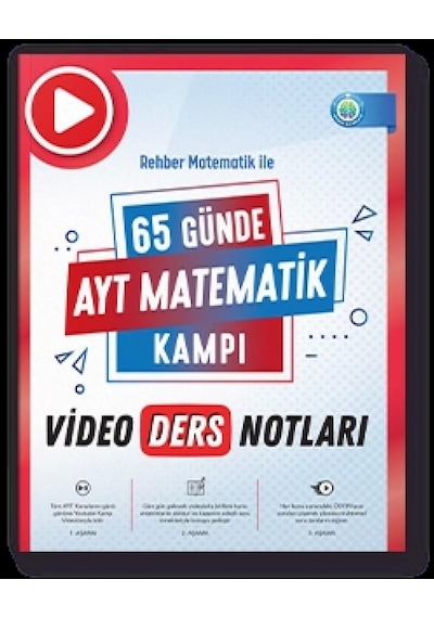 65 Günde AYT Matematik Video Ders Notları -  Rehber Matematik