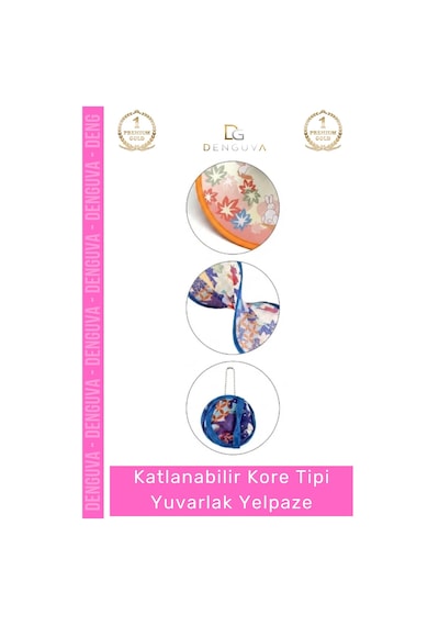 Yelpaze Katlanabilir Esnek Portatif Modern Kore Tipi Şık Yazlık Yelpaze Çanta Boy Hafif Tasarım
