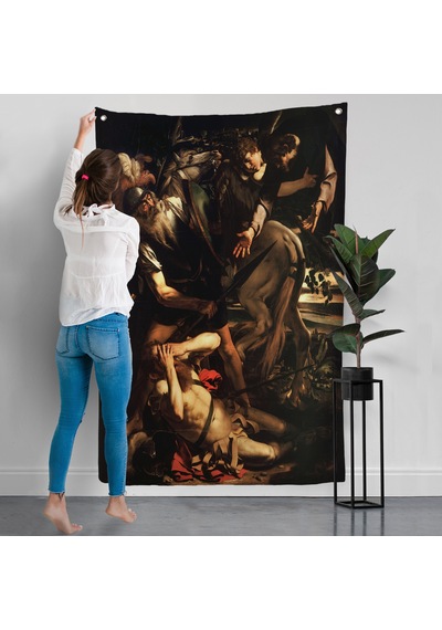 Caravaggio - Aziz Paul'un Dönüşümü Duvar Örtüsü - The Conversion Of Saint Paul-7423