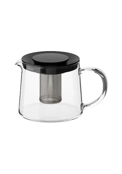 Sumuhome Rıklıg Pratik Cam Demlik 0.6 Lt Siyah - Şeffaf