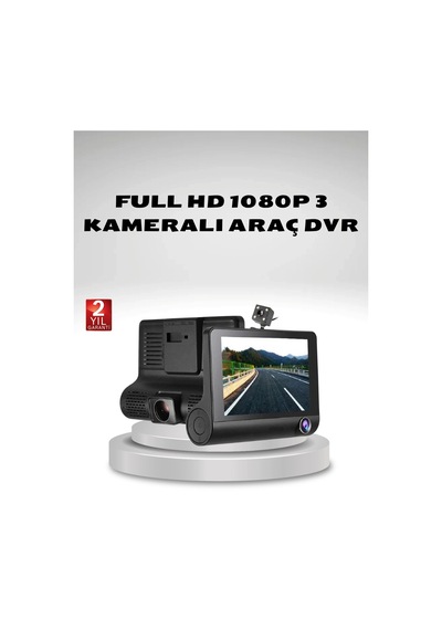 Araç Kamerası 3 Lü Full Hd Dvr 1080p Gece Görüşlü Ve G-sensörlü 78619276