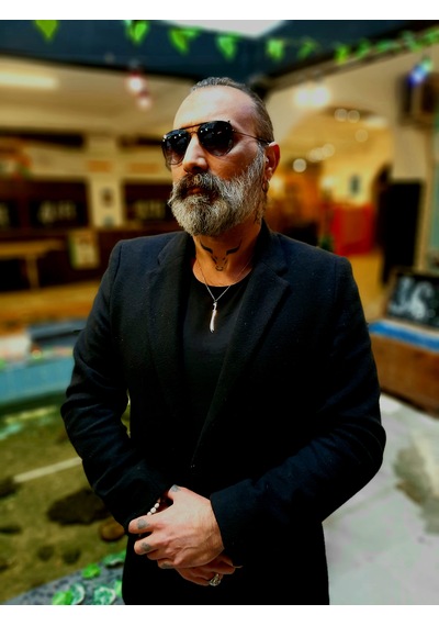 Erkek Gümüş Renk Zülfikar Kılıc Kolye - Çelik Uç & Metal Zinci... Gümüş