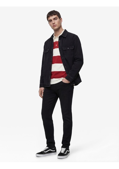 Koton Normal Bel Cepli Pamuklu Slim Fit Jean Pantolon - Brad Jean Siyah 6sam40277nd