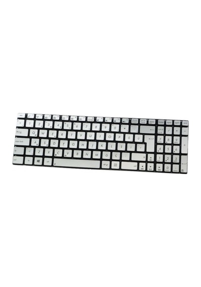 Asus X543ma-gq10824 Uyumlu Notebook Klavyesi, Laptop Tuş Takımı Silver, Gri Tr