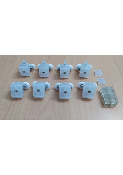 Kırılmaya Karşı Dayanıklı Duşakabin Tekerleği Şeffaf 22 Mm Teker
