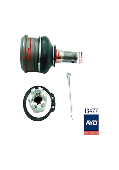 Atv Atv Kanuni Üst Rotil Küçük Sekmanlı 13477 12-14-32-36 Mm