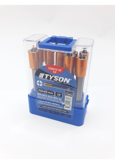 Pz2x65mm S2 Çeliği Mıknatıs Uçlu Bits Uç 1 Adet