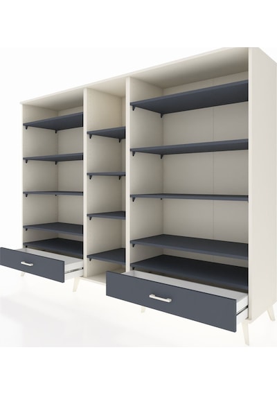 Hyperion Dolap 14 Raflı 2 Çekmeceli 220x44x163 Aytaşı-antrasit Aytaşı-antrasit Hyperion Dolap 14 Raflı 2 Çekmeceli 220x44x163 Aytaşı-antrasit Aytaşı-antrasit
