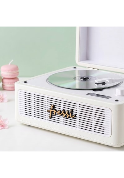 Fressi Fr-cd183 Riona Dahili Hoparlörlü Bluetoothlu Krem Cd Çalar