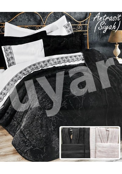 Özdilek Branch Çeyiz Seti Çeyiz Takımı Düğün Paketi Mürdüm Branch Çeyiz Seti