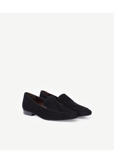 Yargıcı Süet Kapalı Yüzlü Loafer 26kkay4030x 001 Siyah