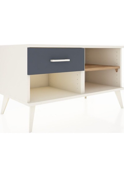Hyperion Şifonyer Tek Raflı Tek Çekmeceli 88x44x48 Aytaşı-çam/antrasit Çam/antrasit