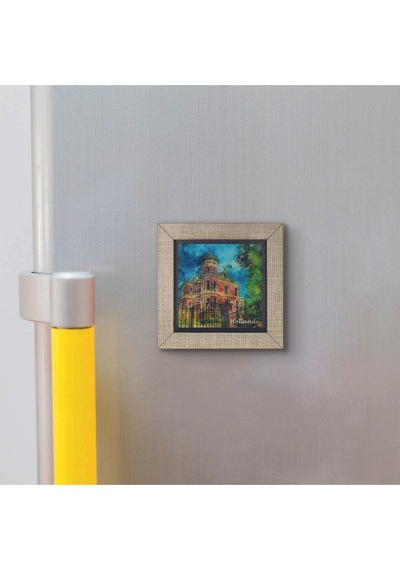 Hollanda Görseli Baskılı Mdf Magnet 7x7 193