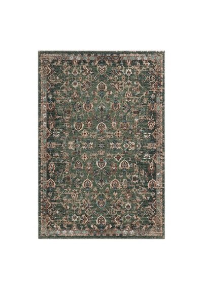Cool Halı Saray Yeşil Vintage Halı Etnik Çiçek Desen Yumuşak Dokulu Bohem Oturma Odası Salon Halısı