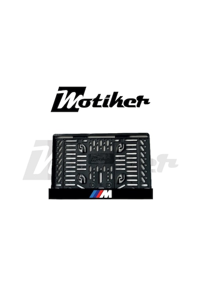 Pleksi Plakalık Bmw M Logosu Tasarımlı Motosiklet Plakalık Modeli