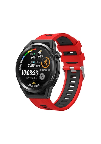 Huawei Honor Magic 2 42Mm Kordon Çift Renk Çizgili Kordon