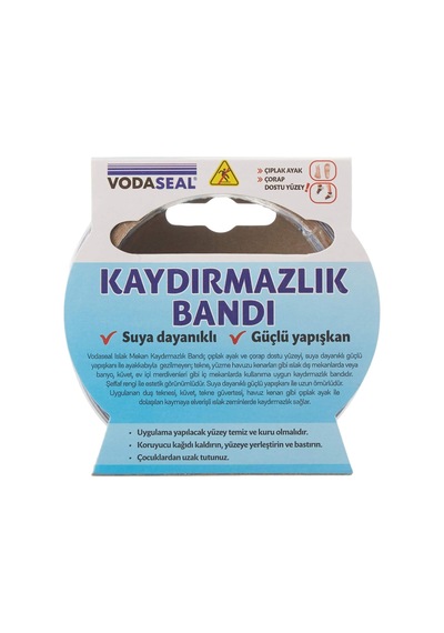 Vodaseal Islak Mekan Kaydırmazlık Bandı, 36mmx2.5, Şeffaf