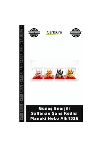 Özel Üretim Hediyelik Dekoratif Ofis Japon Güneş Enerjili Sallanan Şans Kedisi - Maneki Neko Alk4526