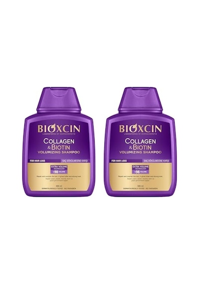 Bioxcin Collagen & Biotin Ekstra Hacim & Dolgunlaştırıcı Şampuan 300 Ml - Ince Telli Ve Hassas Saçlar 2li Paket