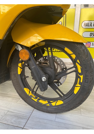 honda pcx jant şeridi (sarı)