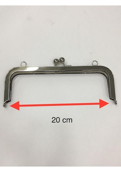 Karantuhafiye Çanta Ve Cüzdan Klipsi Burs 20 Cm Gümüş Gümüş