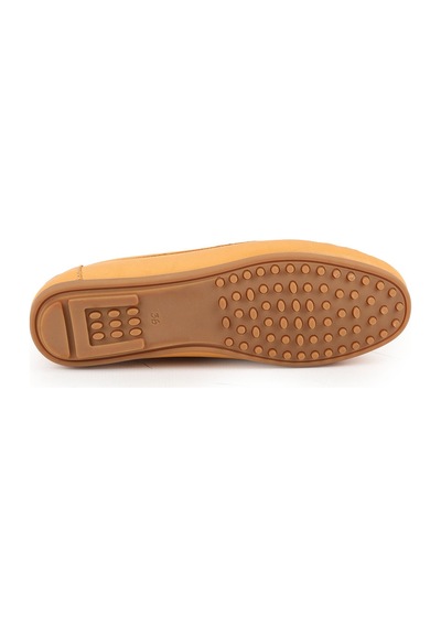 Libero L081.25701 Antik Görünümlü Metal Toka Detaylı Esnek Termo Taban Kadın Loafer Sarı