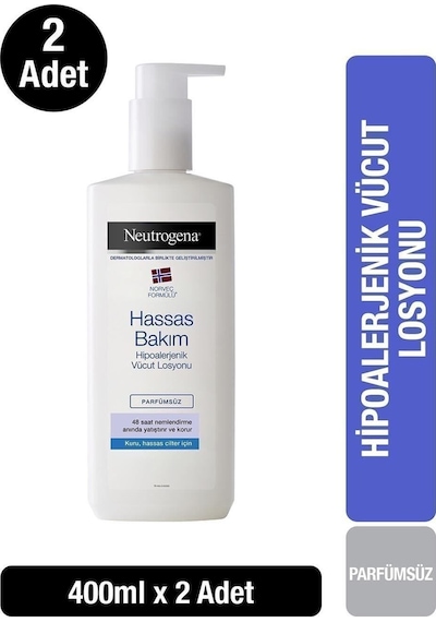Neutrogena Deep Moisture Hassas Bakım Parfümsüz Vücut Losyonu 400 ML