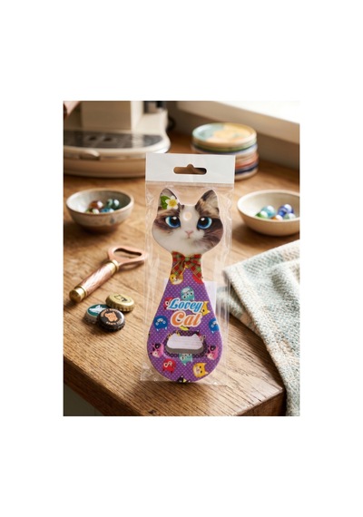 Kedi Tasarımlı Açacak 14 Cm Çok Renkli Kedi Tasarımlı Açacak 14 Cm Çok Renkli