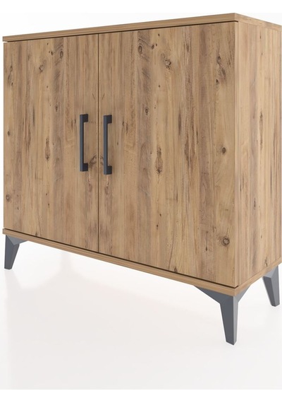 Arges Şifonyer 2 Raflı 2 Kapaklı 88x30x80 Çam-çam Çam