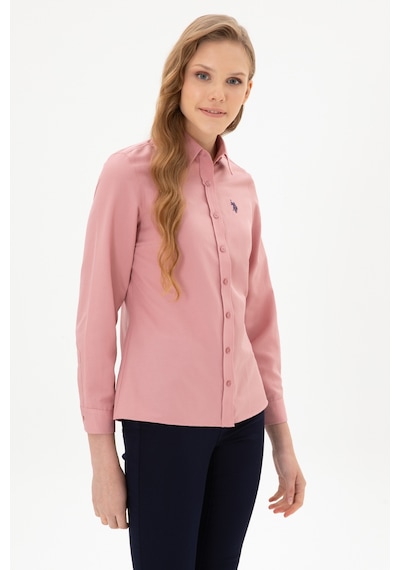 U.S. Polo Assn. Kadın Orkide Uzun Kollu Basic Gömlek 50316711-VR221 U.S. Polo Assn. Kadın Orkide Uzun Kollu Basic Gömlek 50316711-VR221