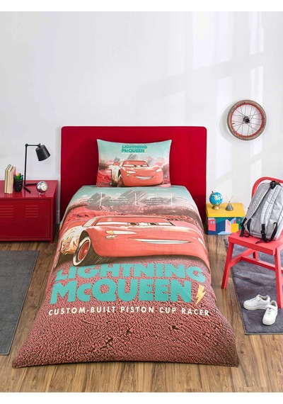 Özdilek Cars Mc Tek Kişilik Disney Lisanslı Lastikli Çocuk Nevresim Takımı Çok Renkli