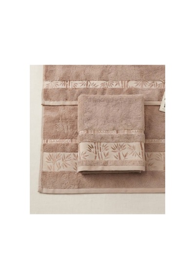 Banyo Havlu Seti % 100 Bambu Bej