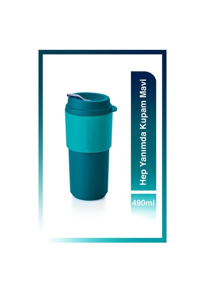 Tupperware Hep Yanımda Kupam 490 ml Mavi