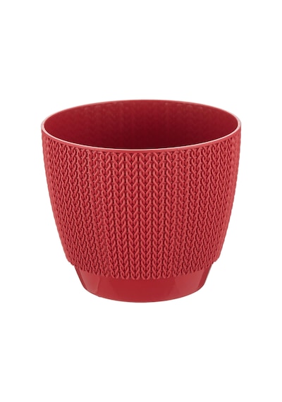 Sml1 Sümela Saksı Tabaklı 11cm, 0,5 Litre Dekoratif Saksı Kırmızı