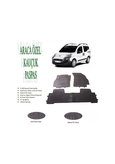 Citroen Nemo Kauçuk Paspas