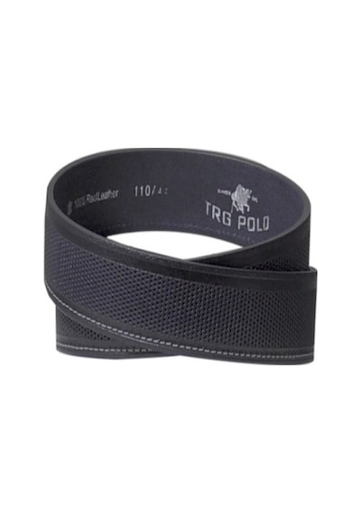Trg Polo Siyah Deri 4,5 Cm Erkek Spor Kemer