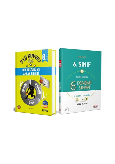 İşleyen Zeka 6. Sınıf Din Kültürü Ve Ahlak Bilgisi 3 Lü Kuvvet Serisi Ve Editör Deneme Seti 2 Kitap