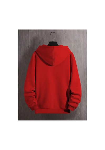 Medinenur Astronot Desenli 2 İplik Şardonlu Sweatshirt Kırmızı