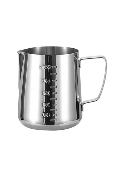 Paslanmaz Çelik Ölçü Kabı - Beher - Sütlük-550 Ml Gümüş