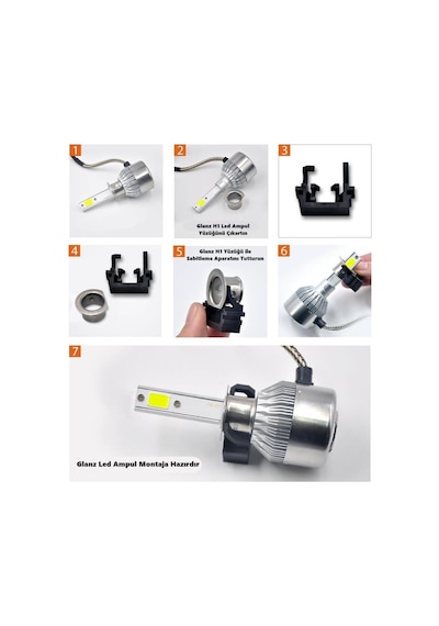 Glanz Ford Focus 3.5 H1 Led Xenon Sabitleme Montaj Aparatı