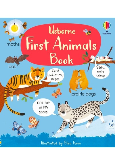 First Animals Book- Usborne