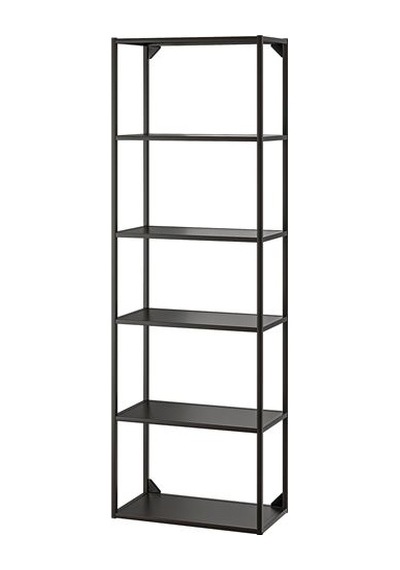 Ikea Enhet Açık Raf Ünitesi, Antrasit, 60x30x180 Cm