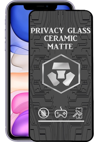 Apple Uyumlu   iPhone 11 Tam Kaplayan Mat Seramik Hayalet Ekran Koruyucu