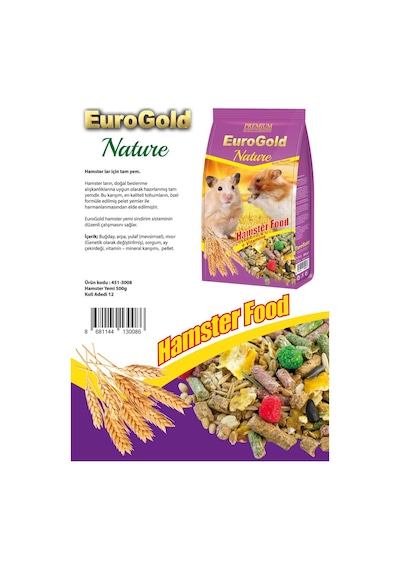 Eurogold Hamster Yemi 500 Gr 6 Adet